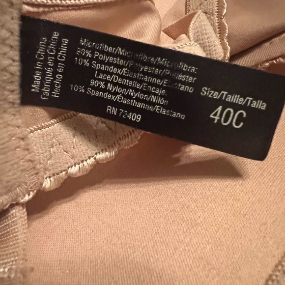 Lacey bra with underwire. 40C. Tan. EUC - Picture 4 of 7